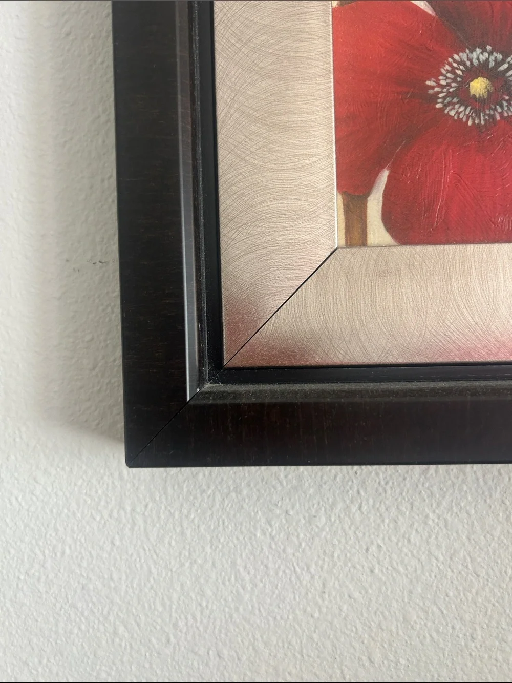 Framed Red Poppy Wall Art